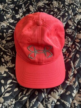 Under Armour Coral Pink Logo Baseball Cap